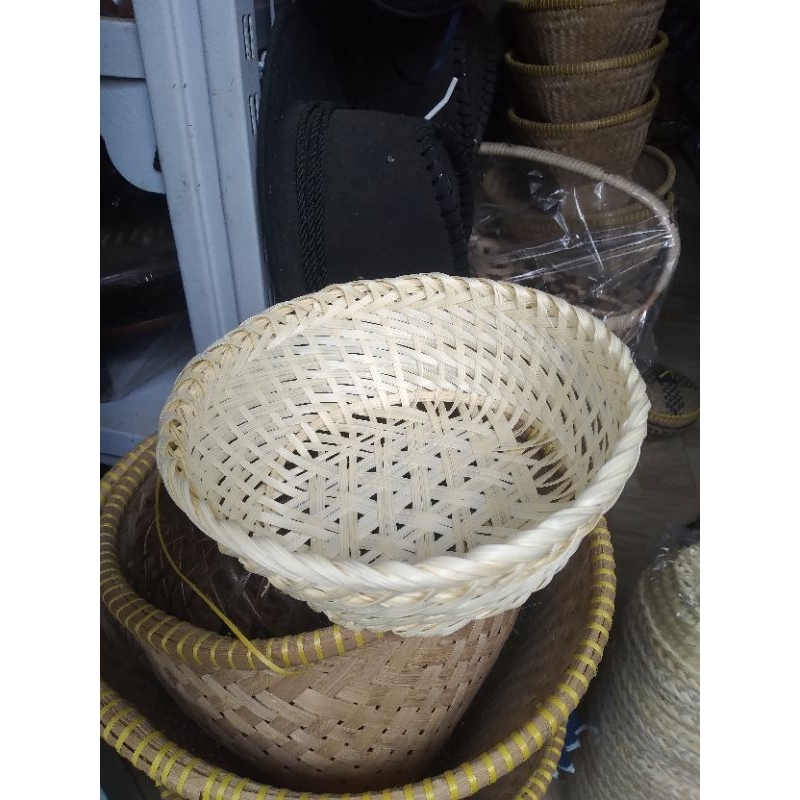 parsel mangkuk anyaman bambu 6pcs