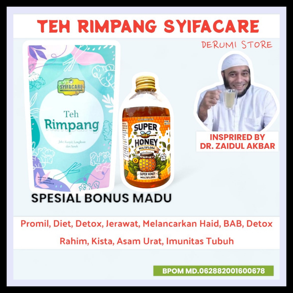 

Teh Celup Ramuan Herbal Solusi Diet Pelangsing Alami Dan Efektif Menurunkan Berat Badan Original | Teh Detox Ramuan Rempah Haydan DIET + HAID LANCAR Detoks JSR Teh Celup Rempah Imunitas | Teh Pelangsing Herbal Teh Rimpang Seduh JSR Zaidul Akbar