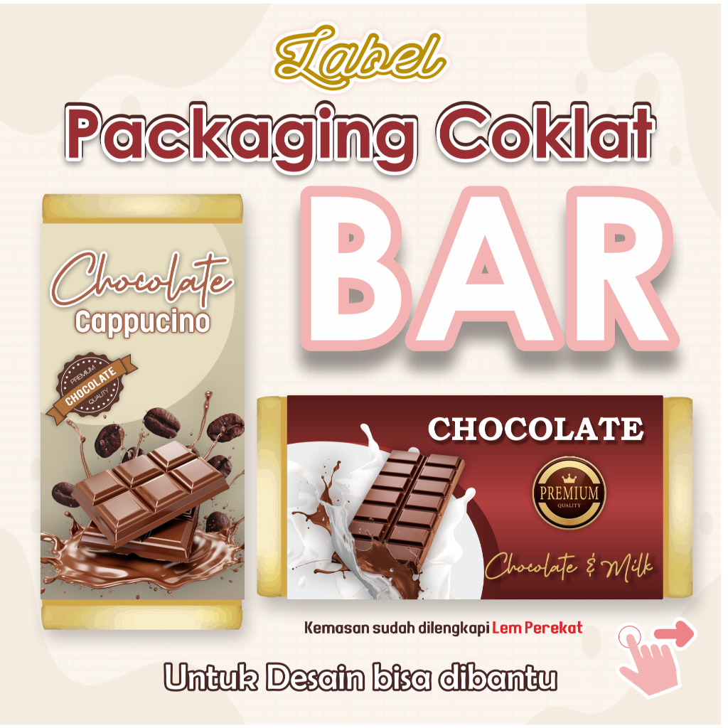

Custom Packaging Coklat Bar / Kertas Coklat Bar / Kemasan Coklat Batang / Bungkus Coklat