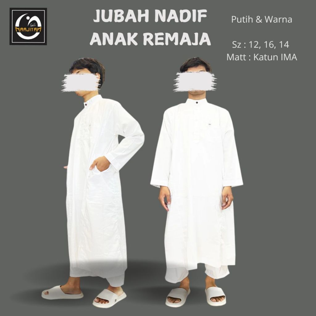 JUBAH/GAMIS PUTIH ANAK REMAJA | MATT KATUN IMA| BY ABU SULTHAN| BEST SELLER PALING BANYAK DI CARI