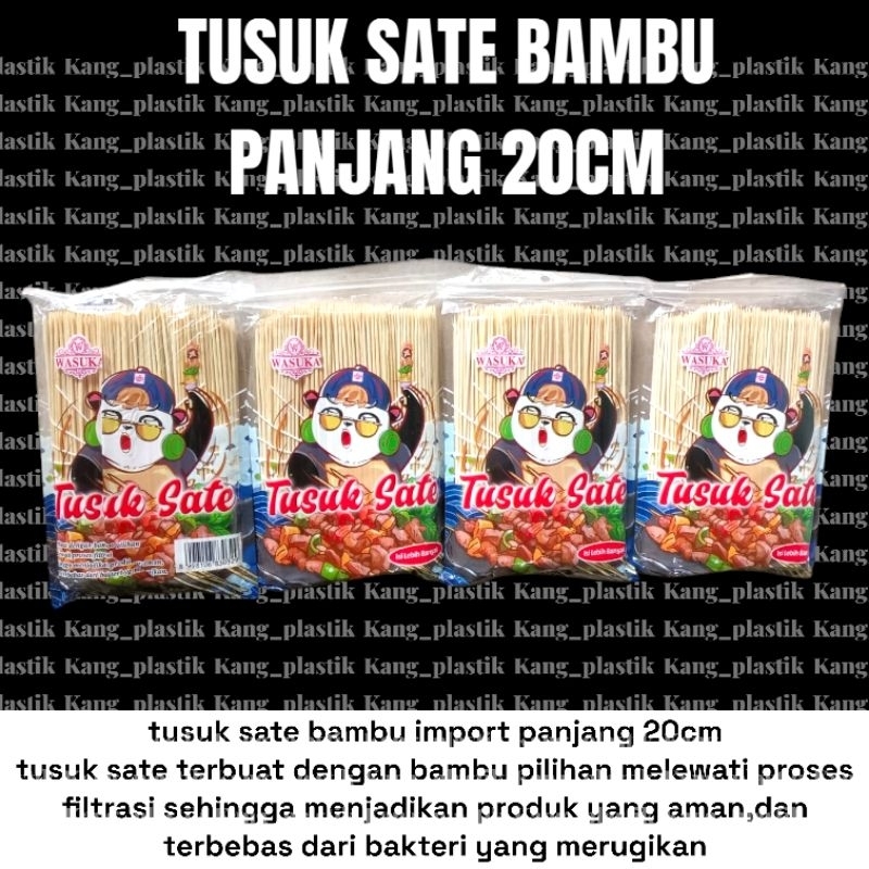 tusuk sate bahan bambu panjang 20 cm tusuk sate ayam tusuk sate kambing tusuk sate sapi