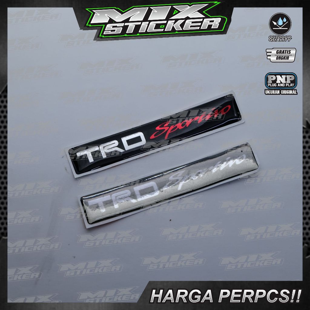 emblem trd 7 cm / emblem spoiler TRD SPORTIVO / Emblem Bodykit TRD SPORTIVO 3D
