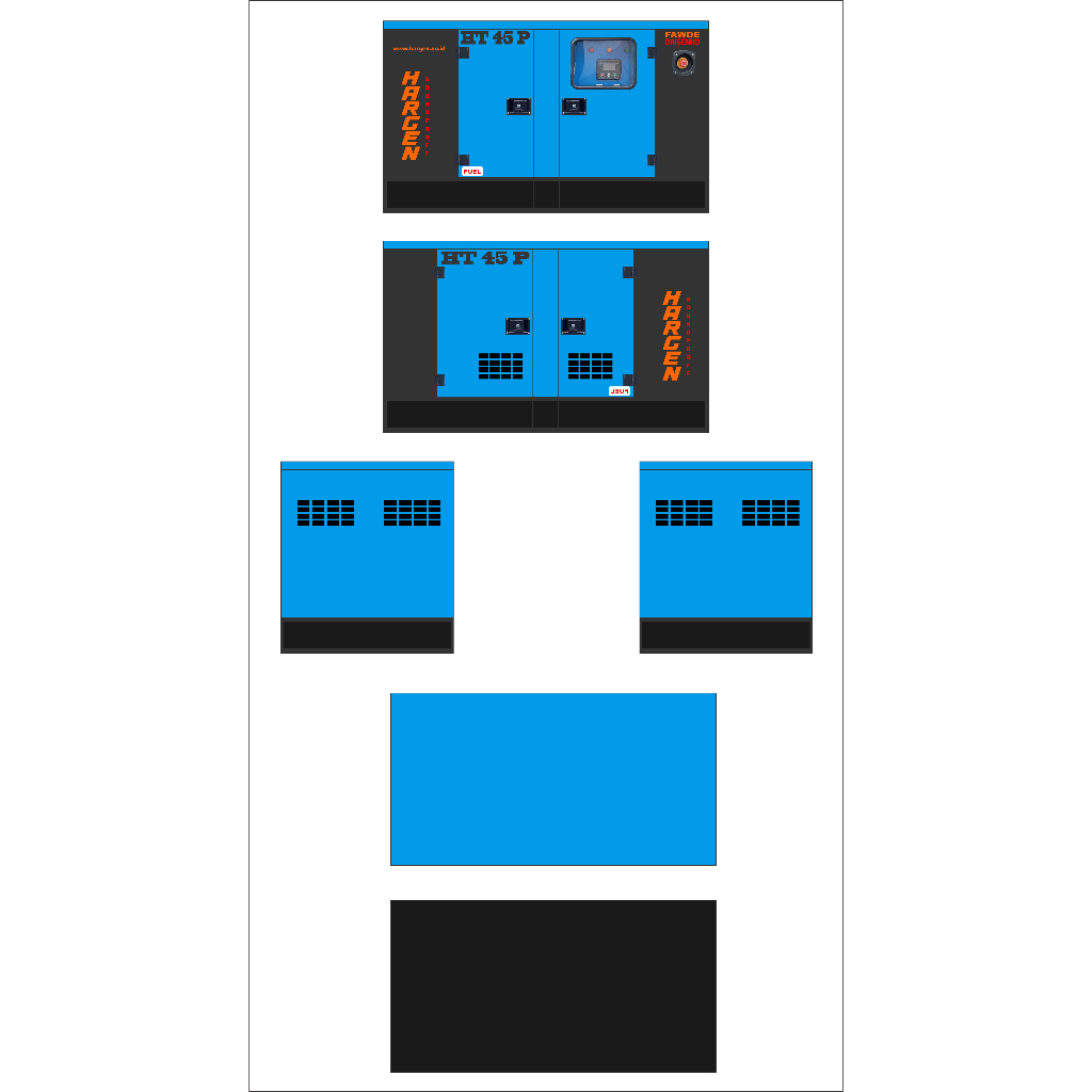 STIKER MINIATUR GENSET