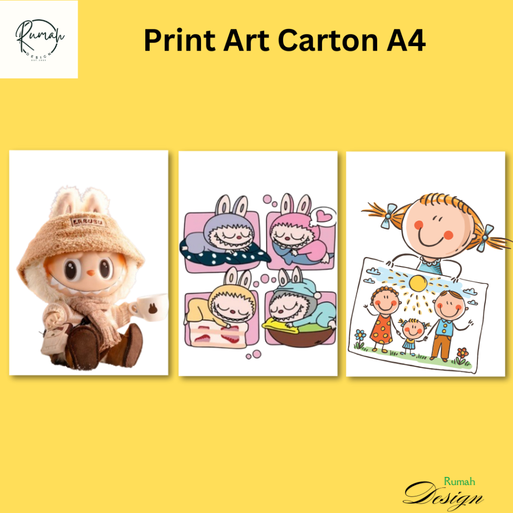 

Print Art Carton 260 Gr Ukuran A4 + Full Colour Potong Kotak