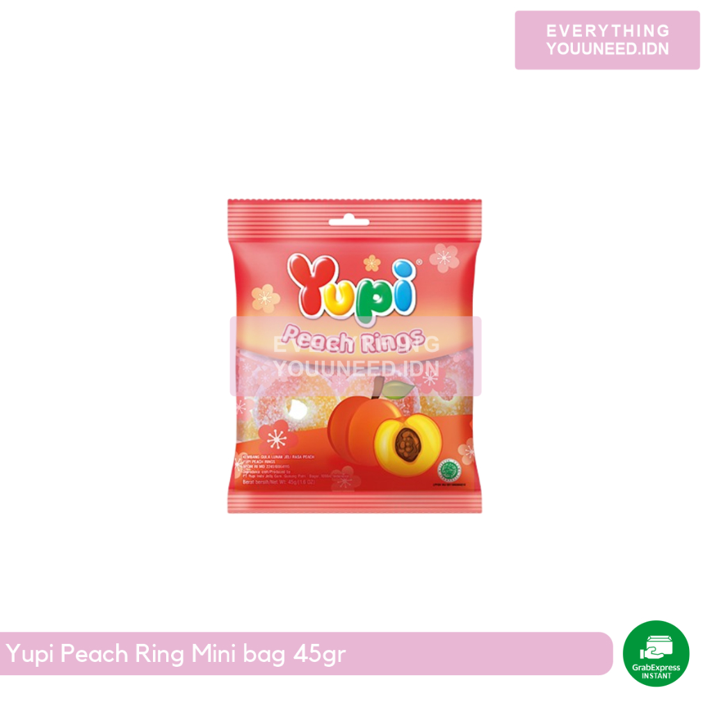 

Yupi Peach Ring Mini bag 45gr