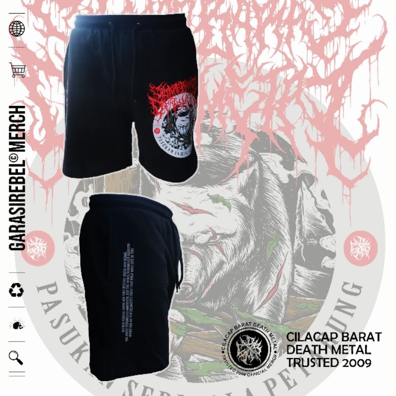 CELANA | BOARDSHORT | BOXER | KOLOR | CILACAP BARAT DEATH METAL | SERIGALA PETARUNG