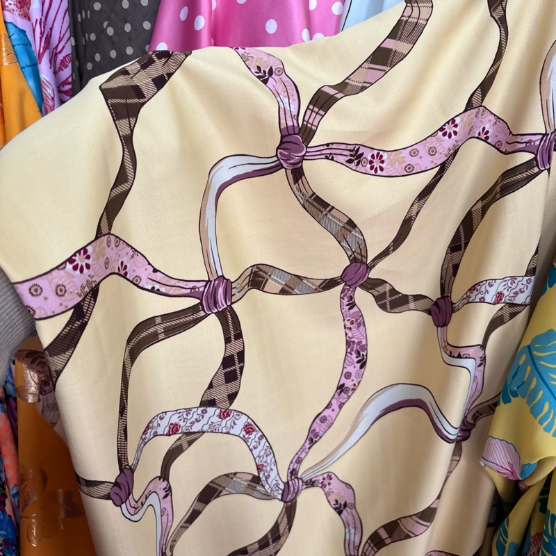 kain - kain wolpeach motif premium - kain bahan motif  - kain motif mewah - kain motif vercase - kai