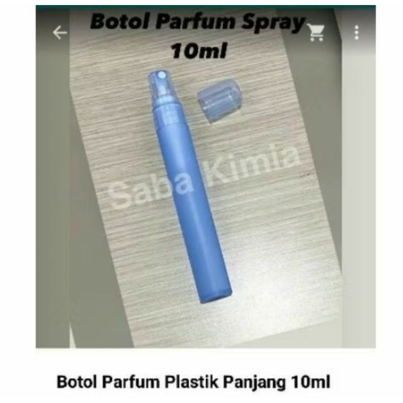 botol parfum plastik spray panjang 10ml
