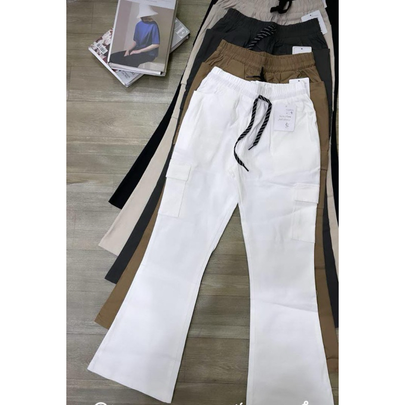 celana cutbray katun strett | celana cutbray wanita bahan katun stret