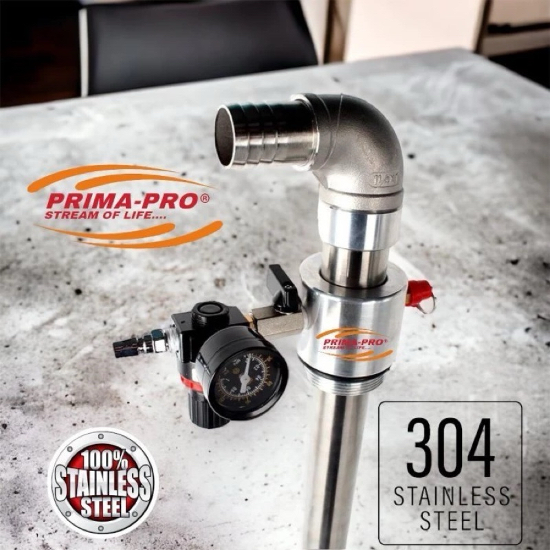 Barrel pump pneumatic stainles 304 pneumatic drum pump sus 304 40mm