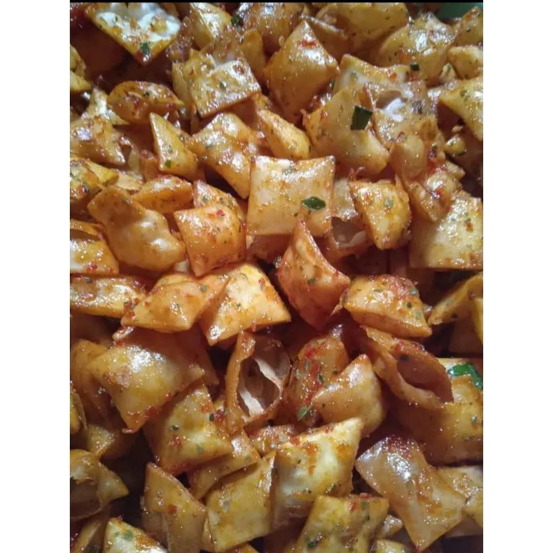 

500gr keripik pangsit rasa bumbu jagung bakar gurih