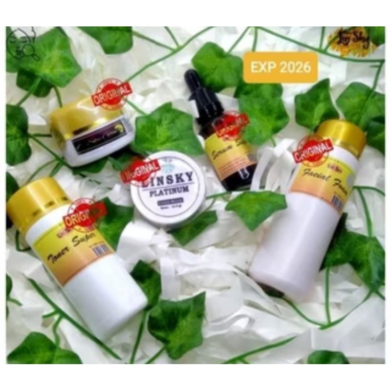 PAKET LENGKAP LINSKY ATAU L SKY GLOW ORIGINAL PAKET WHITENING