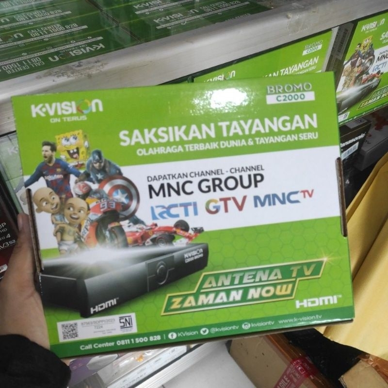 RECEIVER DIGITAL K-VISION BROMO C2000/Kvision TV MNC Zaman Now HDTV Antena Saksikan Tayan Group