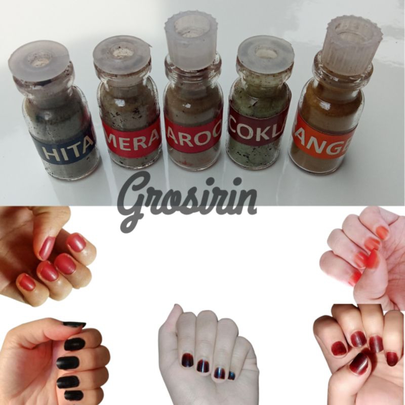 henna kutek kuku serbuk arab asli halal sah untuk sholat awet tahan lama