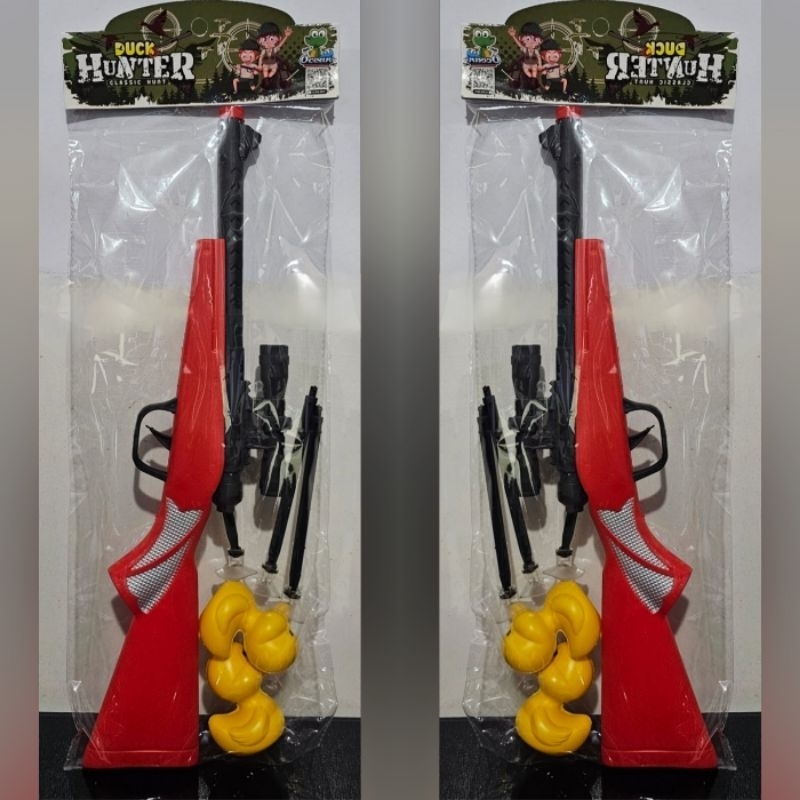 Duck Hunter Shoot OCT 8303 Mainan Anak Pistolan Senapan Snipper Peluru Karet Tembak Target Bebek Ter