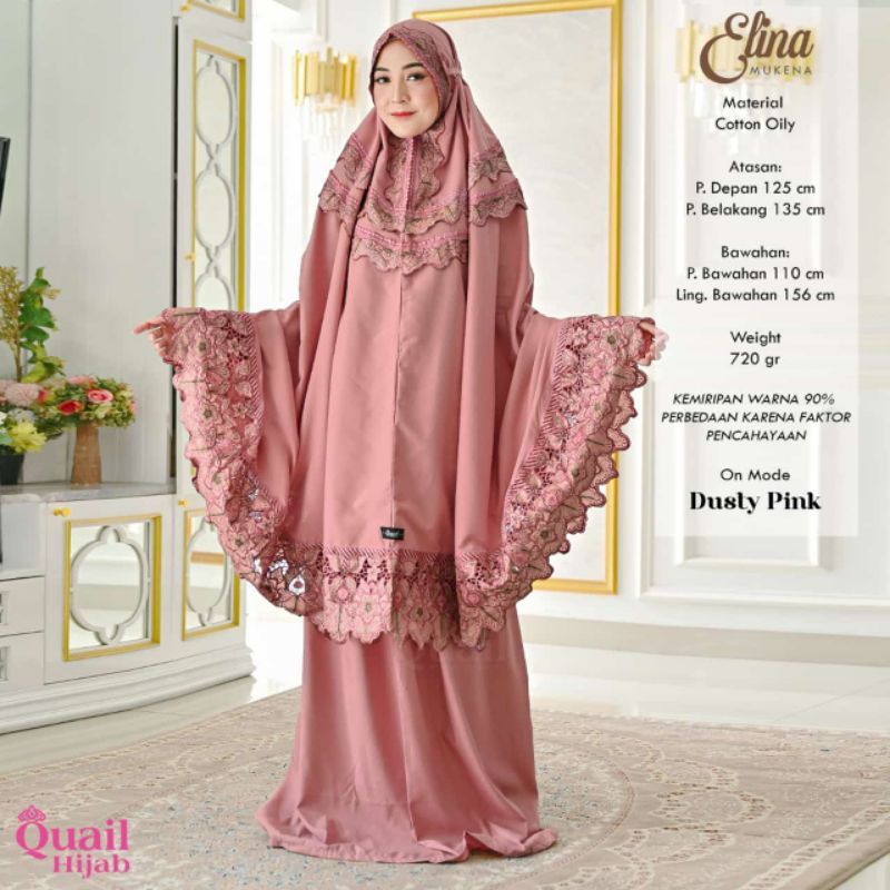 Mukena Bordir Quail Model ELINA