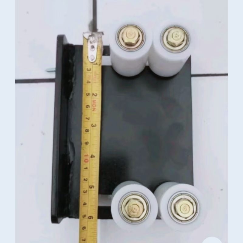 Paket komplit Bracket roller pagar/dudukan roda atas pagar rumah pintu dorong