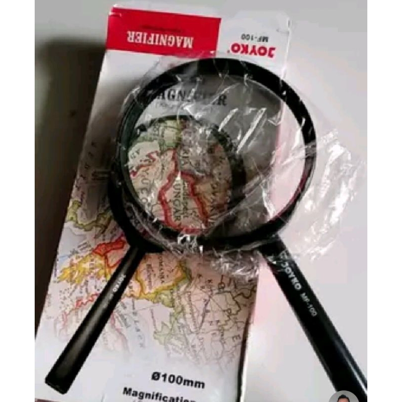 

REMIU_SHOP Kaca Pembesar Magnifier Joyko MF-100 diameter 10 cm (Perbesaran 2X)