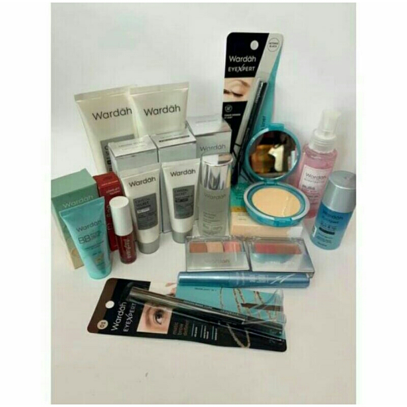 Paket Lengkap makeup wanita komplit atau Wardah kosmetik lengkap