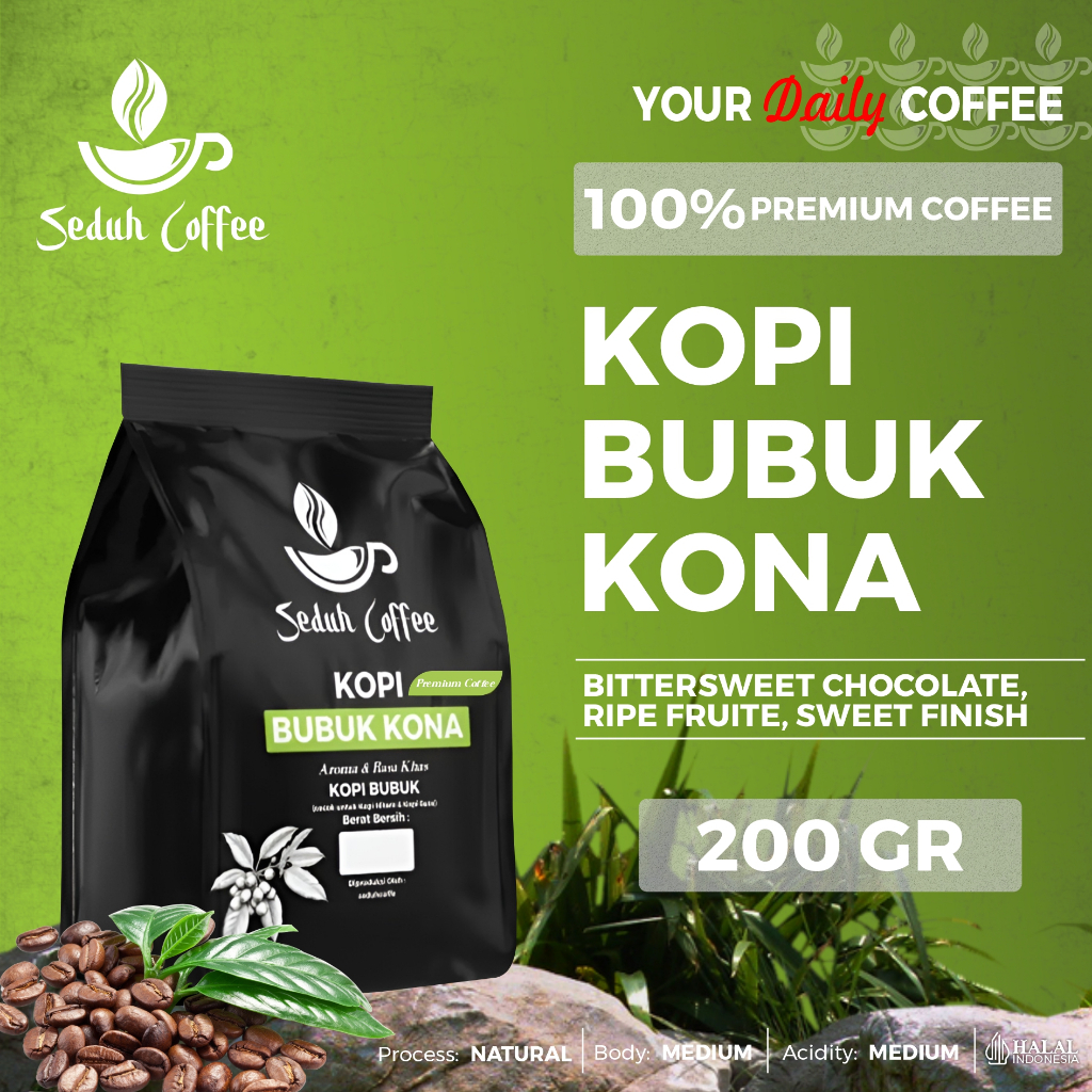 

SEDUH- Bubuk kopi bubuk kona premium 200gr