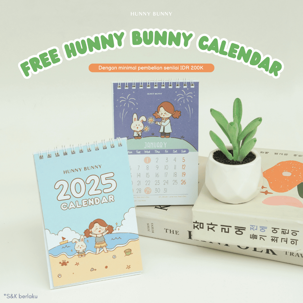 

FREE CALENDAR HUNNY BUNNY 2025