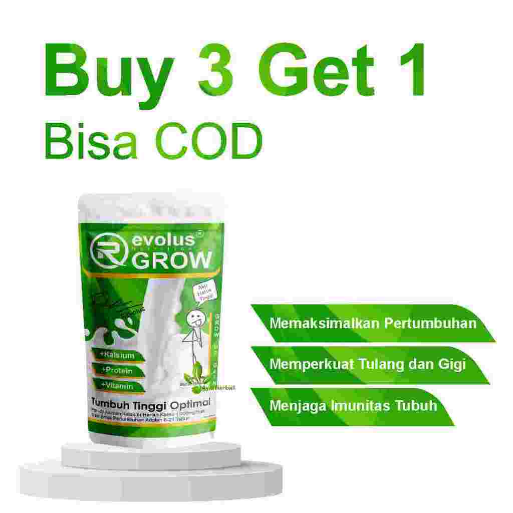 

Revolus Grow Gain 350gr Susu Peninggi Badan Usia 5-21 Tahun