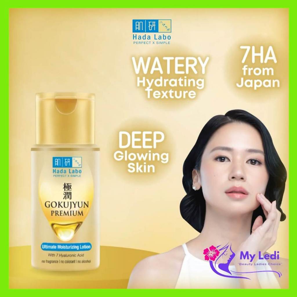 Hada Labo Gokujyun Premium Ultimate Moisturizing Lotion 100ml - Hadalabo Hydrating Toner - MyLedi