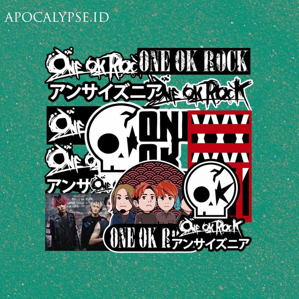 

STIKER ONE OK ROCK - STICKER PACK - VINYL ANTI AIR Stiker Helm / Laptop / aksesories