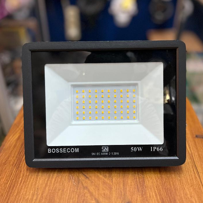 KAP SOROT LED BE-6201 / 50W - SINAR WHITE & WARMWHITE / BOSSECOM
