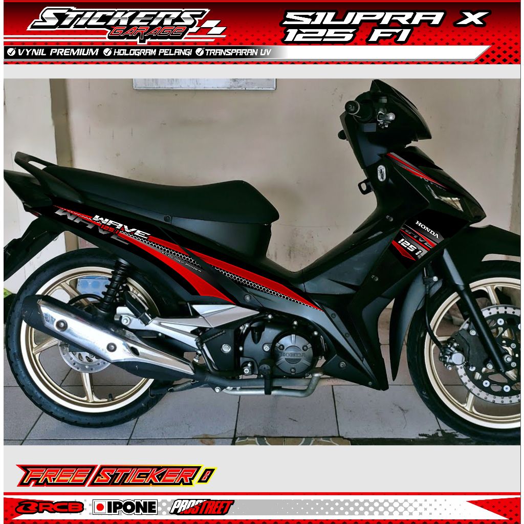 STRIPING VARIASI HONDA SUPRA X 125 FI / STICKER LIST VARIASI MOTOR SUPRA X 125 FI