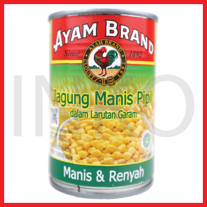 

AYAM BRAND WHOLE KERNEL CORN IN BRINE 425GR