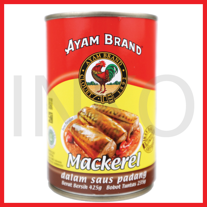 

AYAM BRAND MACKEREL SAUS PADANG 425GR