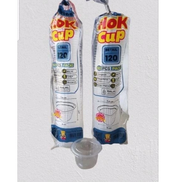 Cup Agar 120 ml / Cup Jelly 120 ml @ 50 pcs +tutup