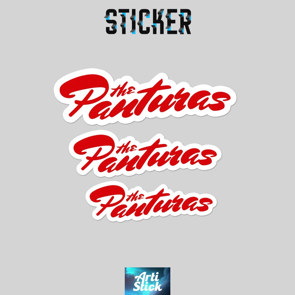 (3 PCS) Sticker Band Series THE PANTURAS 2 | Vinyl Laminasi anti air | ArtiStick Merch