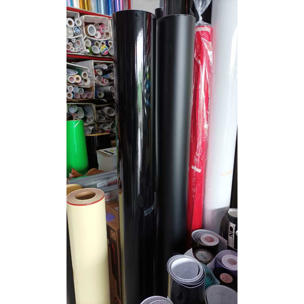 SKOTLET HITAM GLOSSY METALIK MENGKILAP UNTUK MOTOR MOBIL