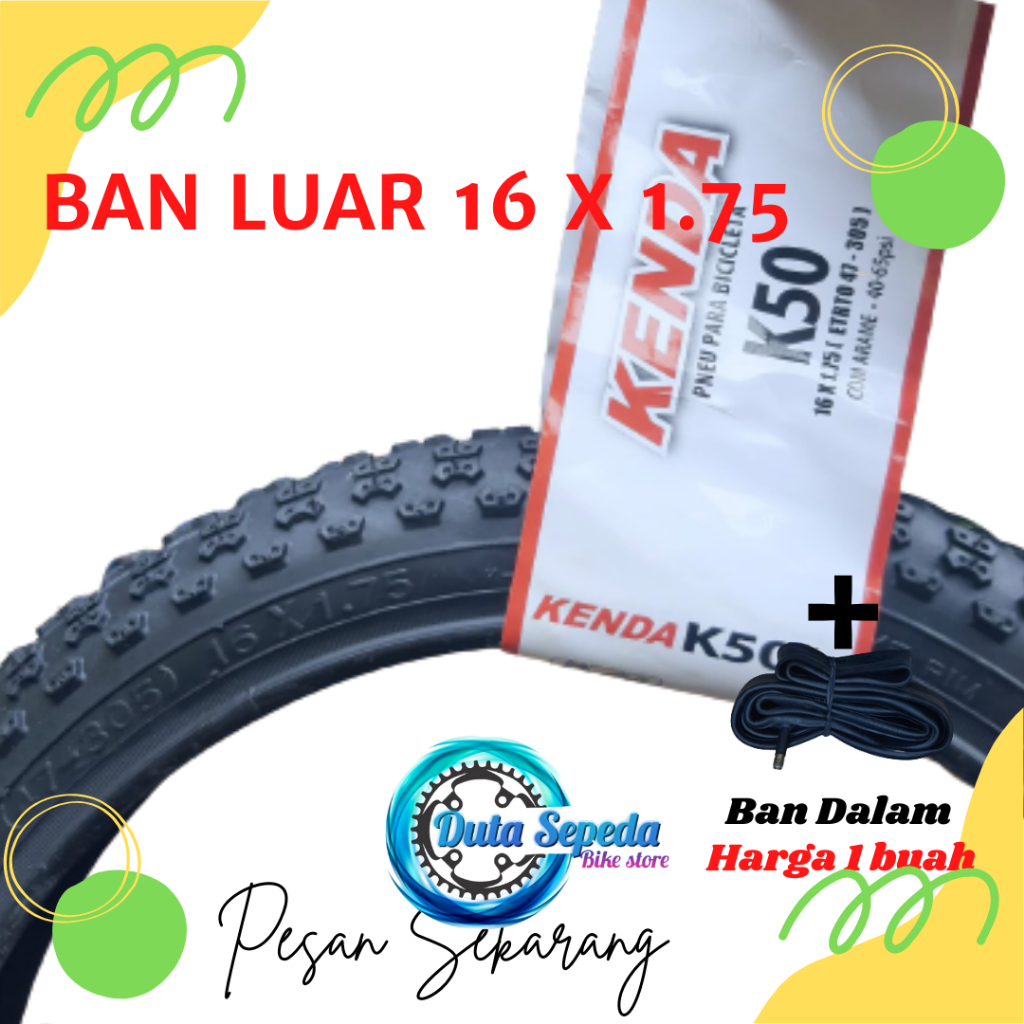 Ban luar sepeda 16 x 1.75