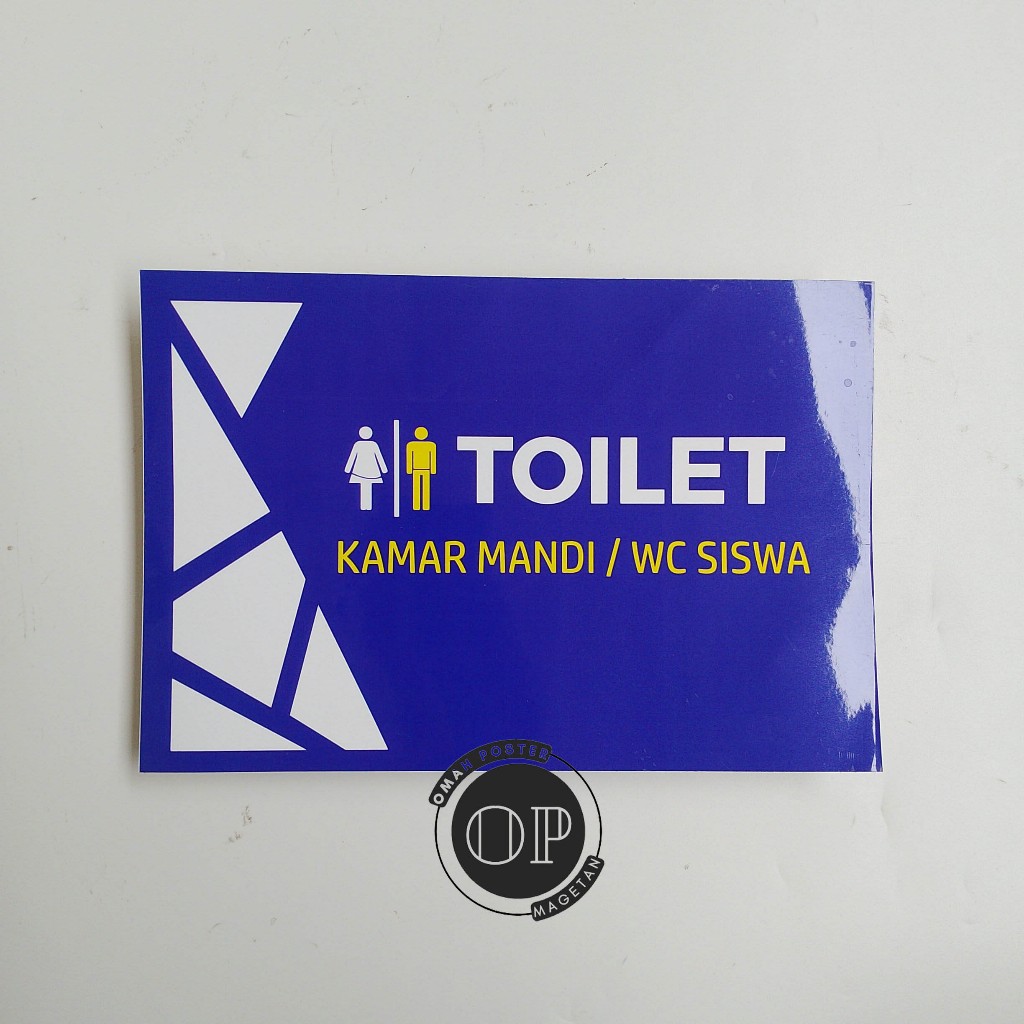 

Stiker Toilet Siswa - Kamar Mandi/WC Siswa - Toilet Murid