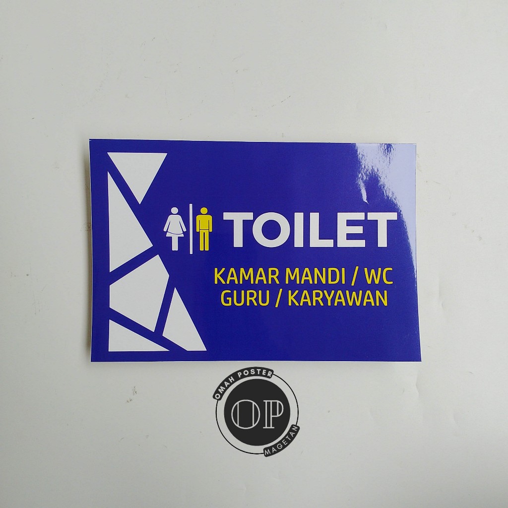 

Stiker Toilet Karyawan/Guru - Kamar Mandi/WC Guru/Karyawan