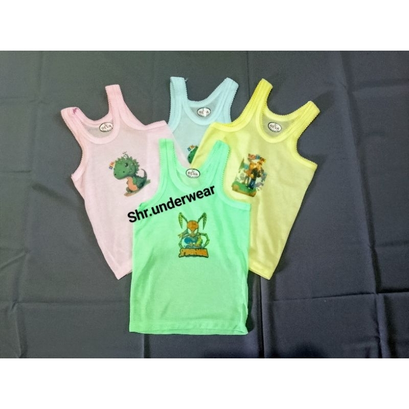 Singlet Reva Sablon || Kaos Dalem Karakter