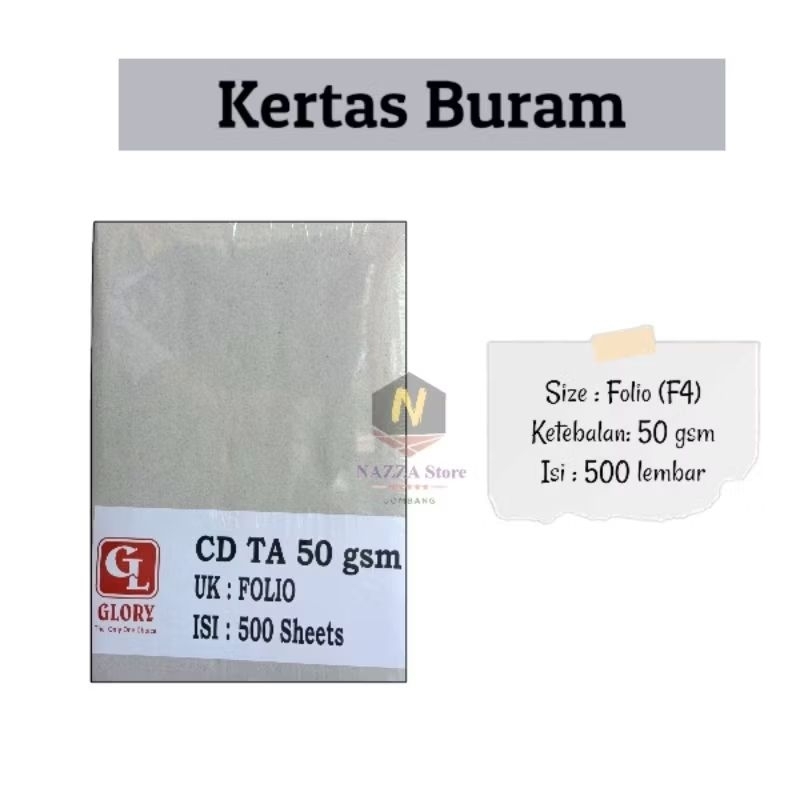 

Kertas Buram F4 Folio REM Isi 500 Lembar