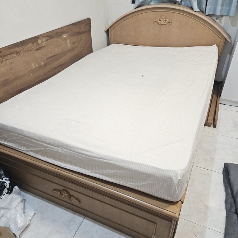 FULL SET Kasur Springbed ALGA Orthopedic + Divan Kayu 140x200 Full Set