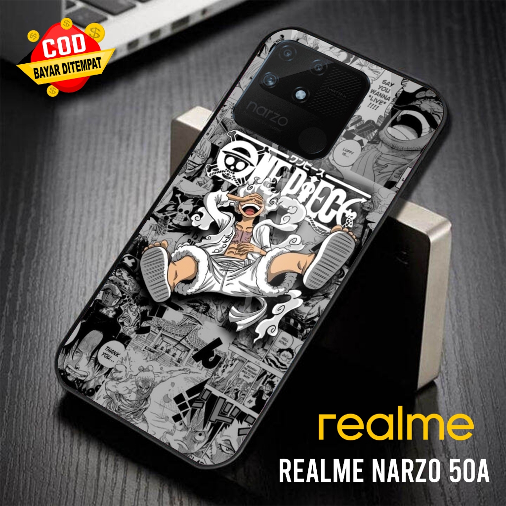 Case REALME NARZO 50A Toly Case [ ONE PIECE ] Case Hp Glossy Casing Hardcase Softcase Bisa COD