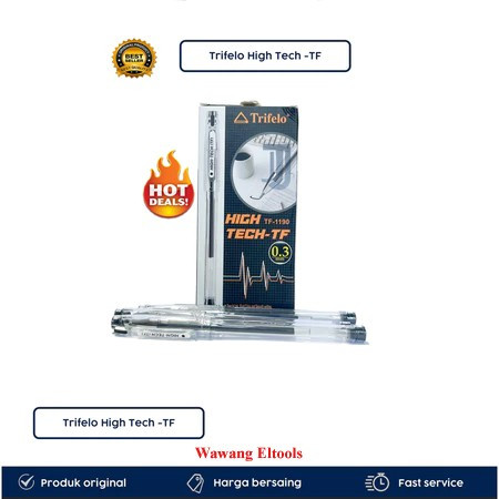 

Pulpen Trifelo Hi-Tech 0.3 mm TF 1190 (Ballpoint / Pen Gel / Bolpoin / Hitech) isi 12 pcs /1 Pak