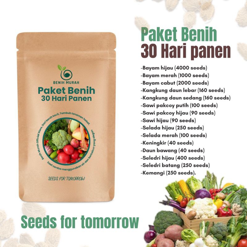 

Paket benih 30 hari panen