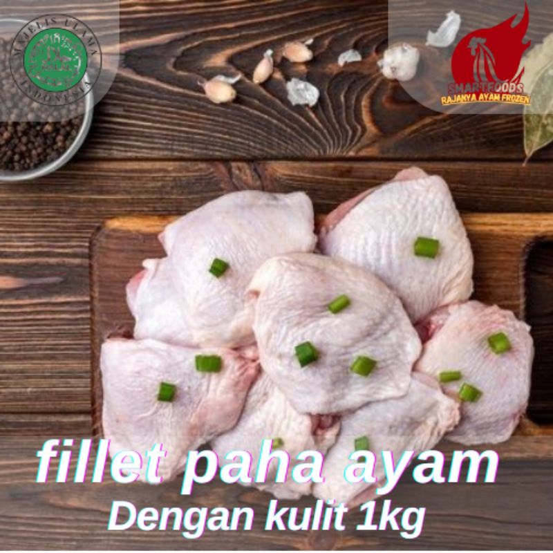 

Boneless paha ayam fillet broiler dengan kulit 1kg/ fillet paha Frozen