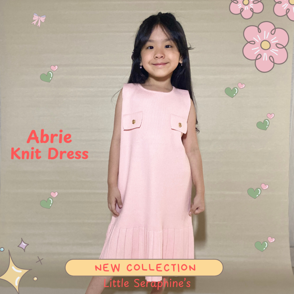 DRESS ANAK BAJU ANAK Abrie Knit Dress Rajut Anak Perempuan Import Premium