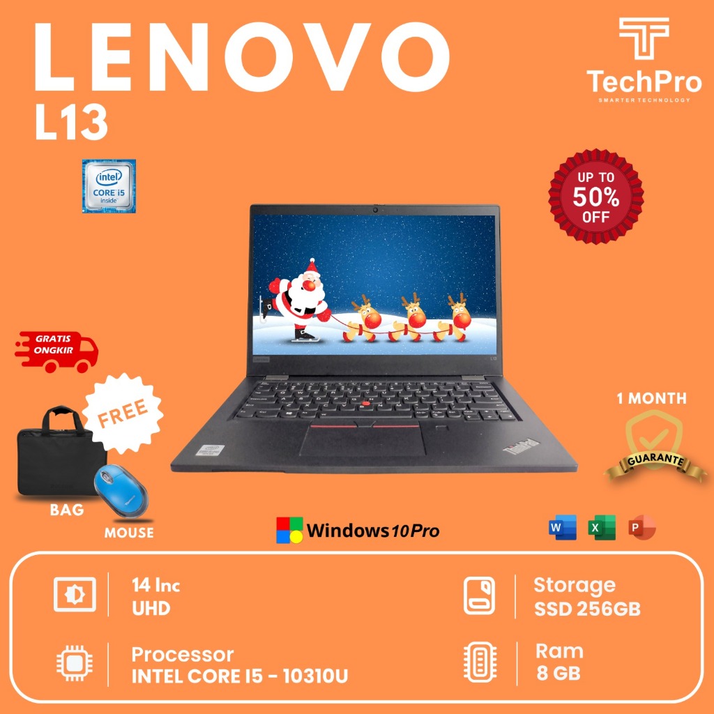 Laptop Lenovo Thinkpad L13 Gaming Core i5-10210U Ram 8/SSD 256GB