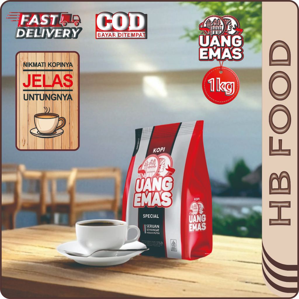 

Kopi Uang Emas Special 1kg - Minuman - Kopi Bubuk - Coffee - Robusta