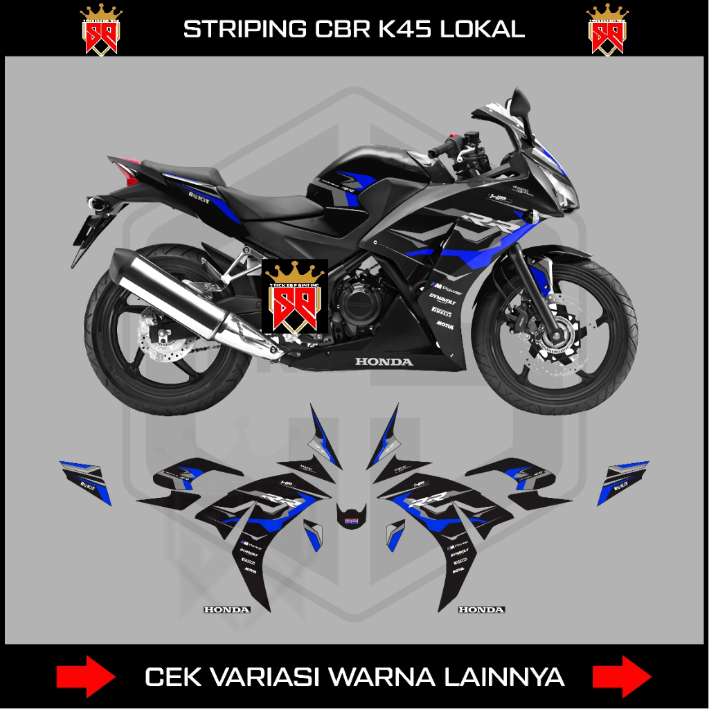 STIKER CBR K45 LOKAL / DECALSTRIPING HONDA CBR 150 K45 LOKAL
