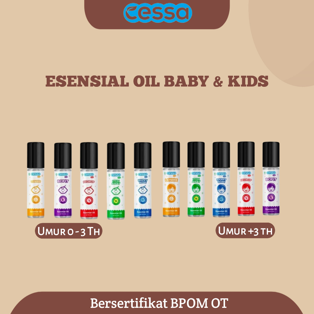 Cessa Baby (0-3 tahun) Kids (3-8 tahun) Happy Nose Fedrop Lenire Itch Away Bofit Fresh Care Bayi